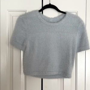 Urban outfitters fuzzy crop sweater